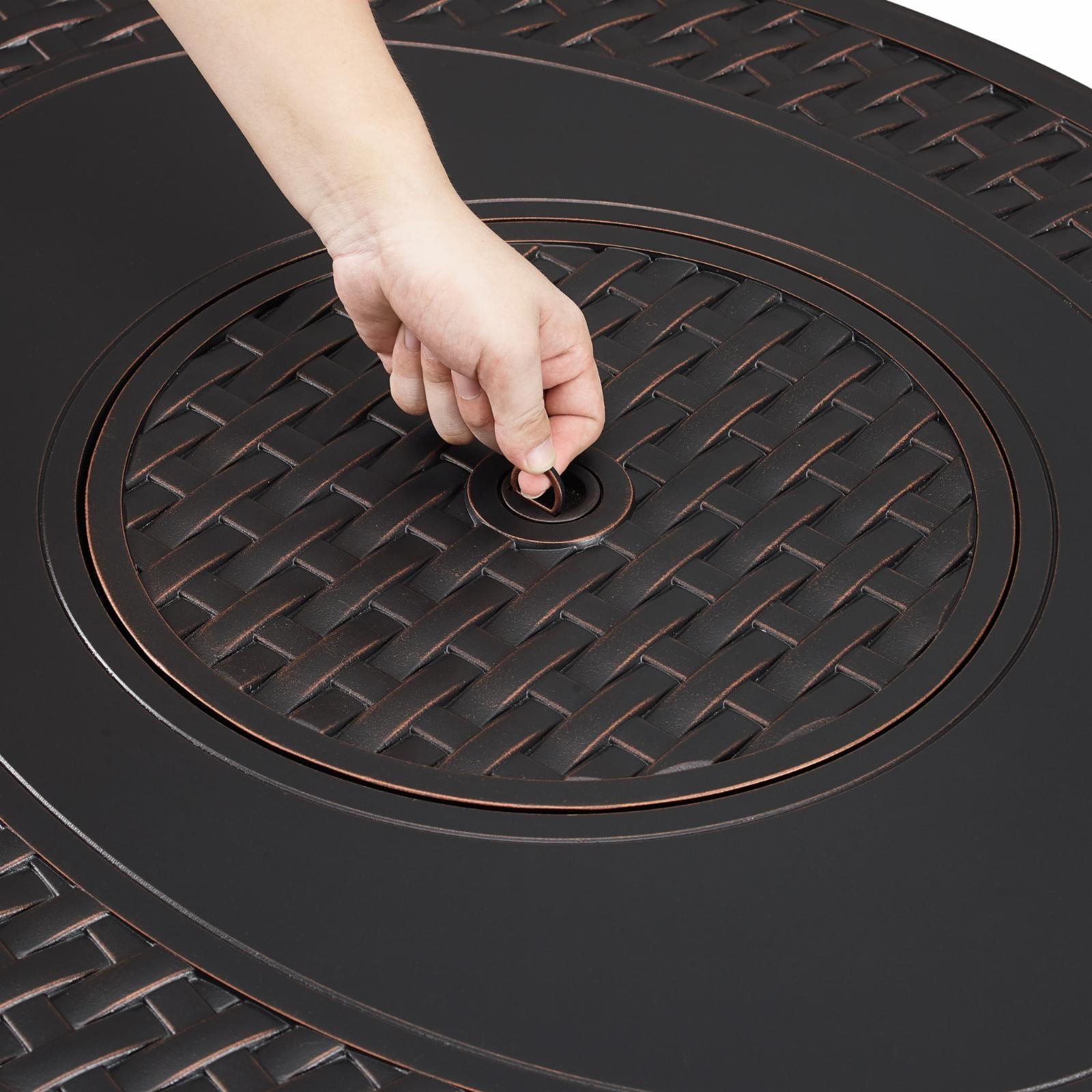 Fire Sense Davis 39.5 in. Propane Fire Pit