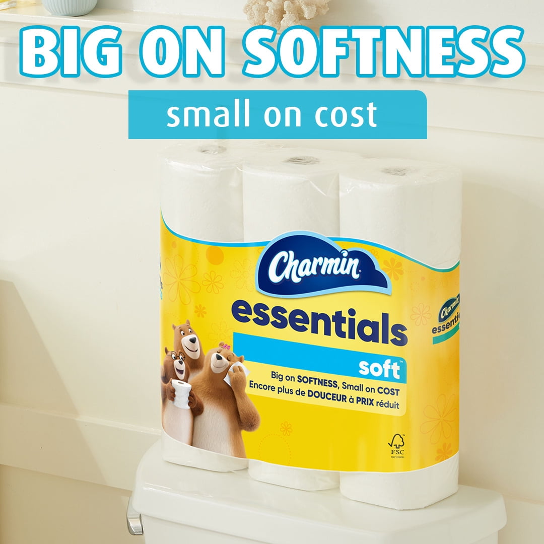 Charmin Essentials Soft Toilet Paper, 6 Mega Rolls