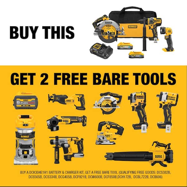 20V MAX Lithium-Ion Cordless 3-Tool Combo Kit with 5.0 Ah Battery and 1.7 Ah Battery