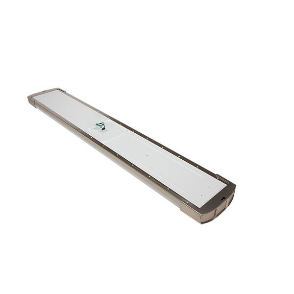 4 ft. 5250 Lumens Integrated LED Brushed Nickel Mission End Caps Wraparound Light Adjustable CCT Night Light (24-Pack)