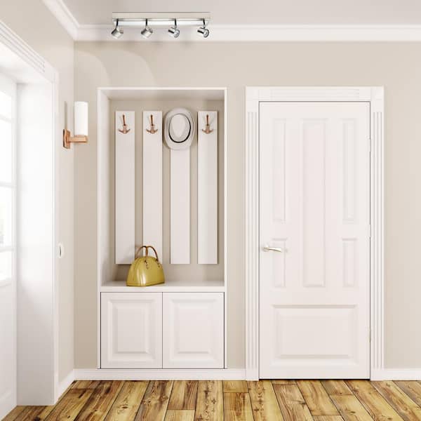 Pierino 2 ft. Satin Nickel and Chrome Integrated LED Track Lighting Kit with Adjustable Heads