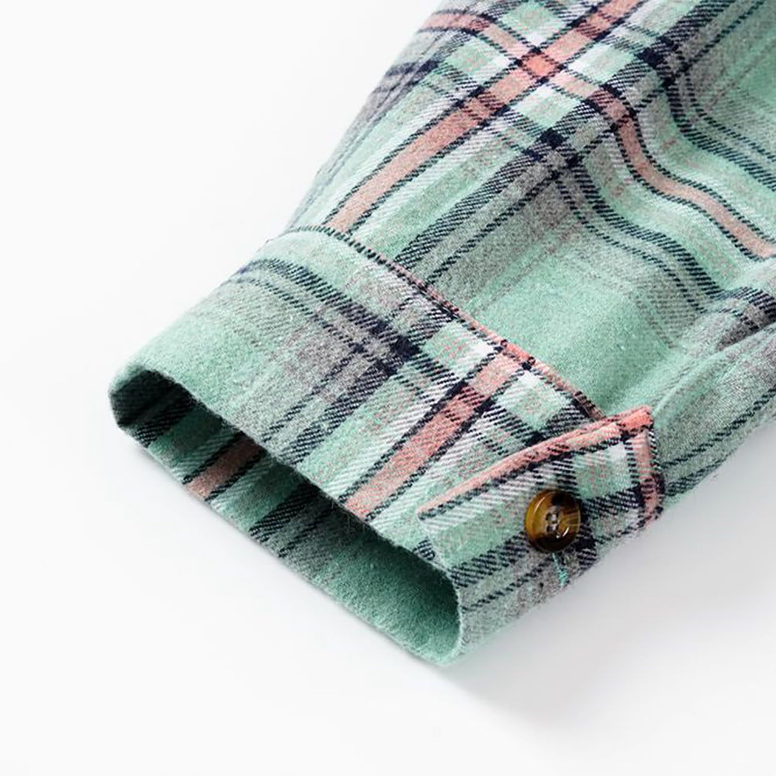 Women's Plaid Button Front Long Sleeve Drawstring Hoodie Jacket,Womens Shacket Jacket Plaid Hooded Shirt Jackets