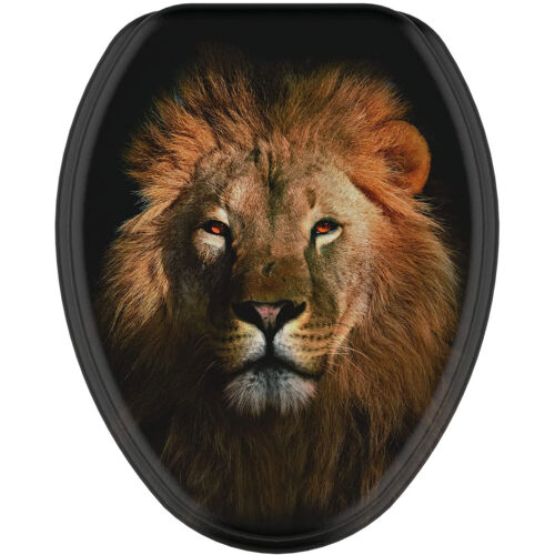 Sanilo 358 Elongated Soft Close Lid Molded Wood Adjustable Toilet Seat(Open Box)