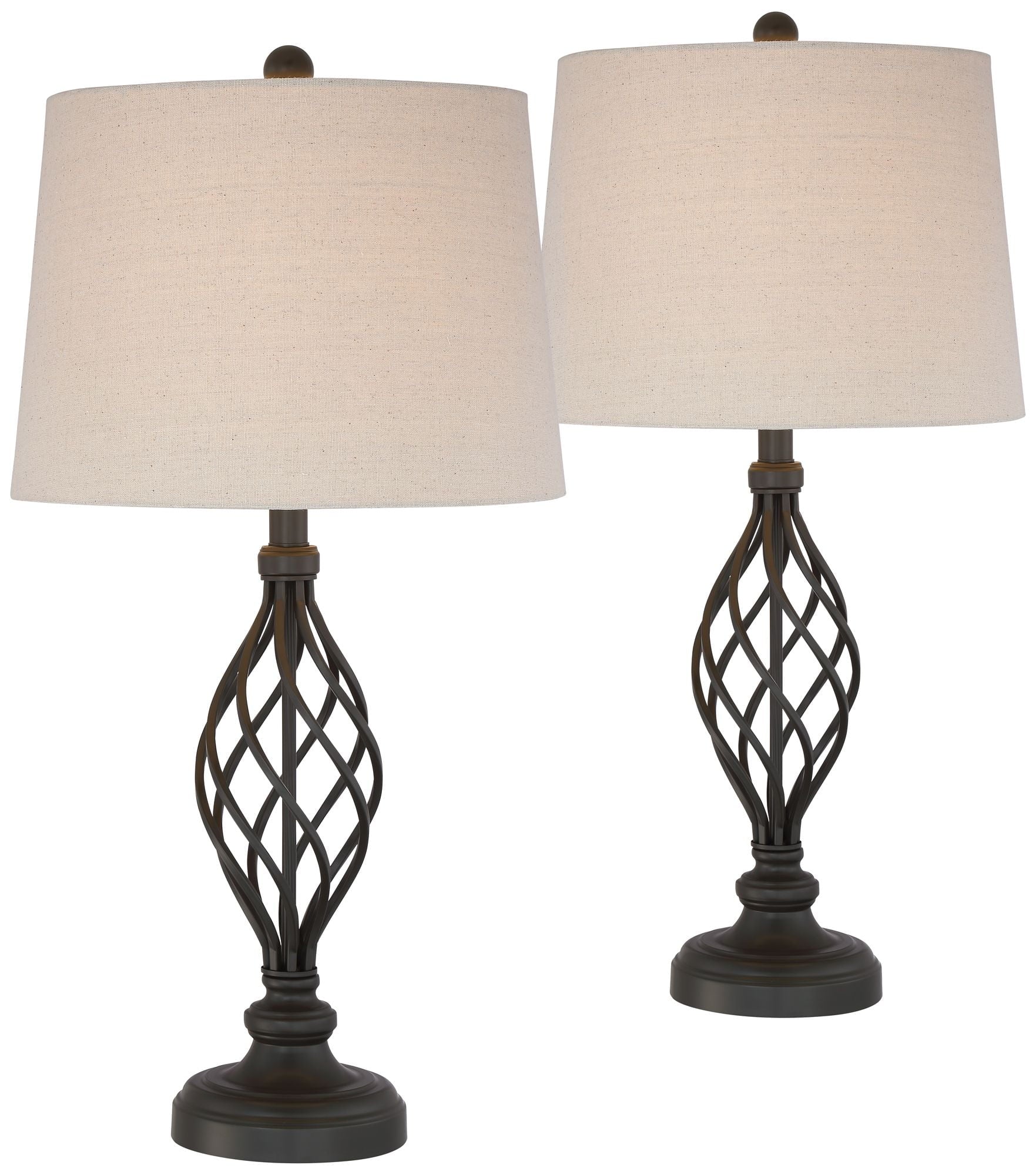 Franklin Iron Works Annie Modern Industrial Table Lamps 28