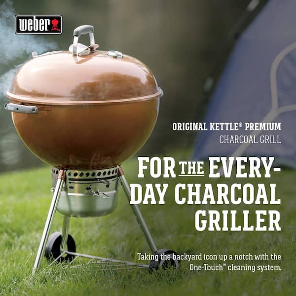 22 in. Original Kettle Premium Charcoal Grill in Copper with Built-In Thermometer