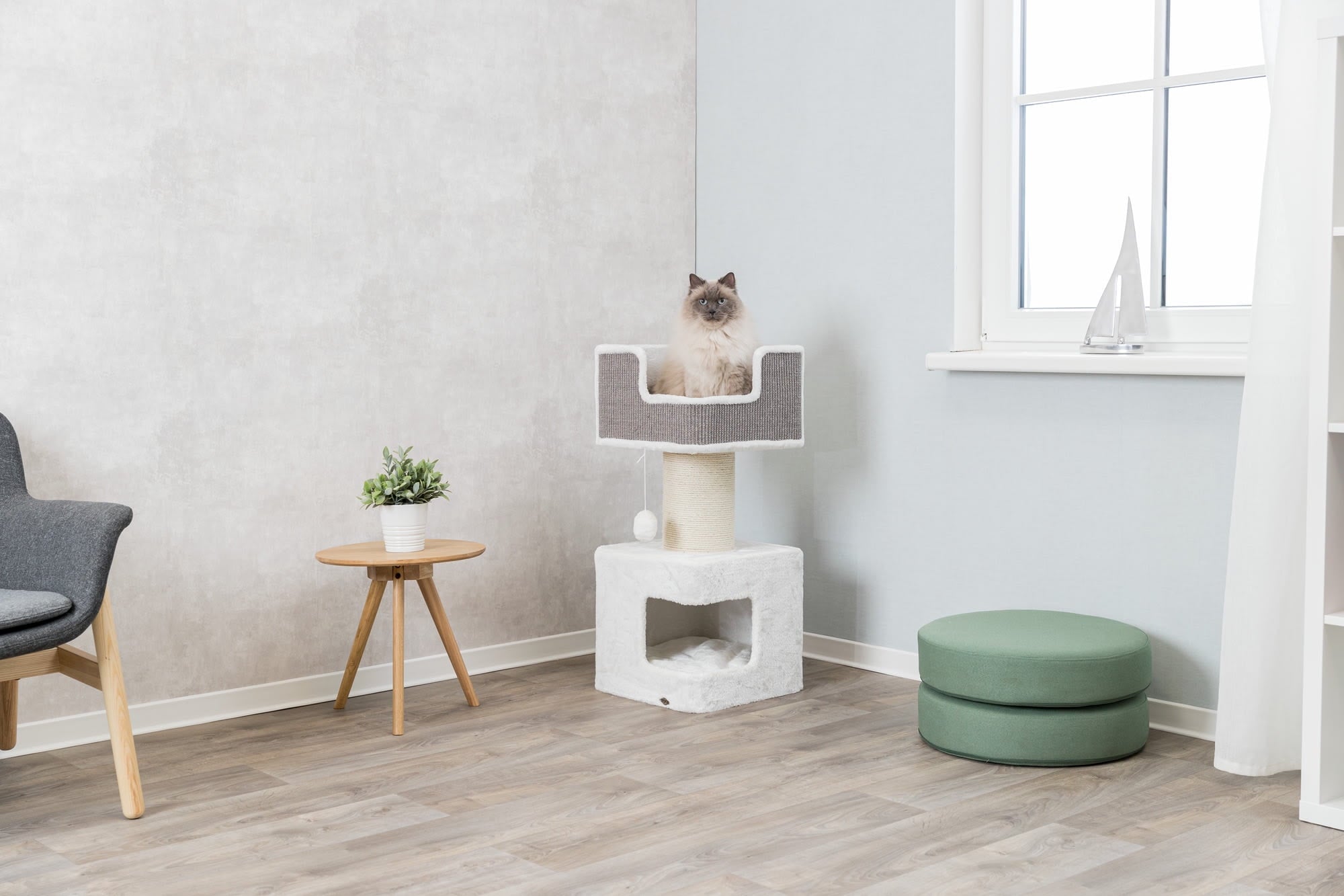 TRIXIE Ava XXL Jute & Plush 2-Level 34