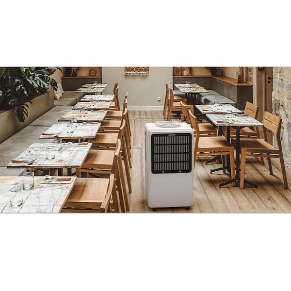 130-Pint Capacity Smart Touch Panel Commercial Dehumidifier With Bucket For 6,000 sq. ft. Of Space