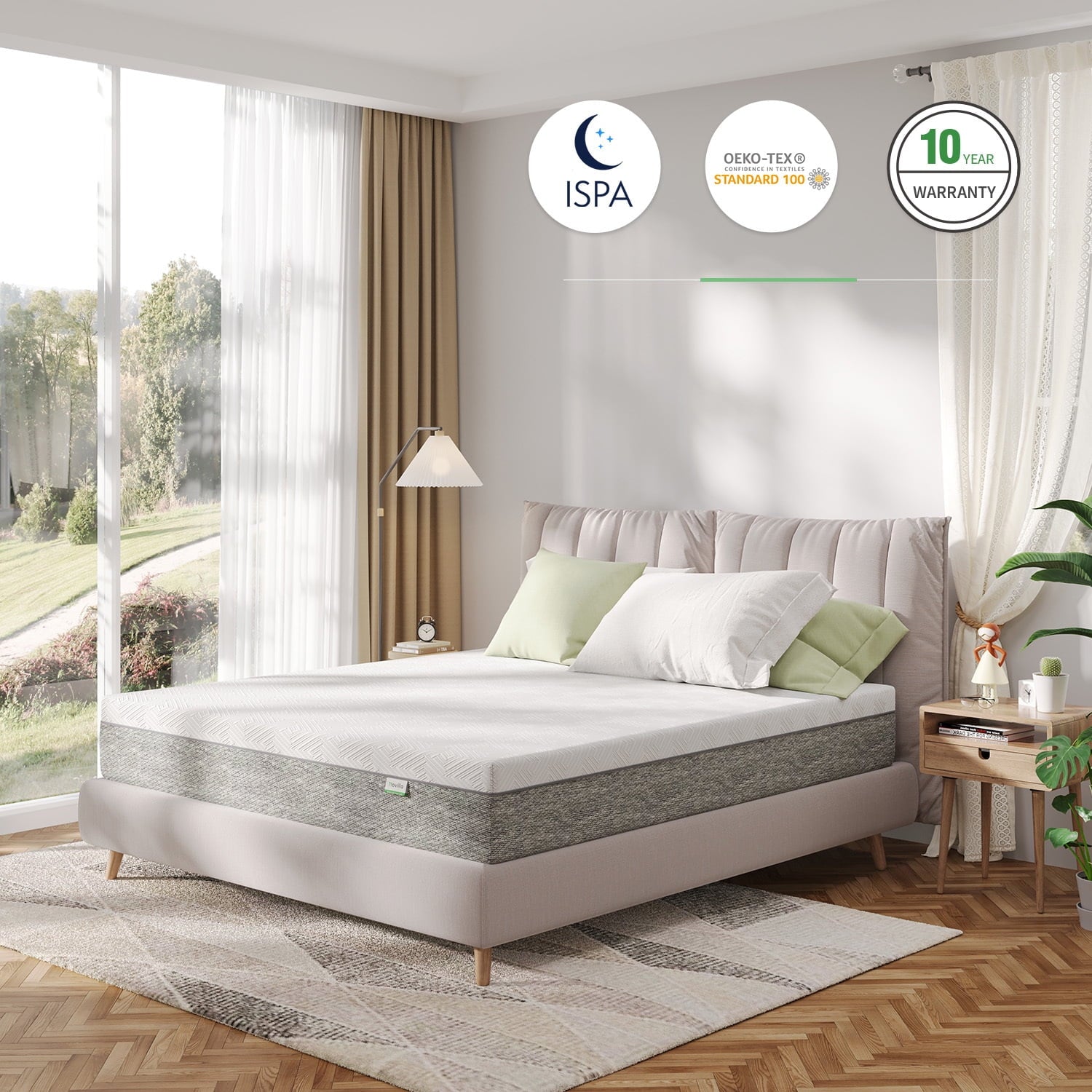 10 inch Gel Memory Foam Mattresses, Queen Size Mattress