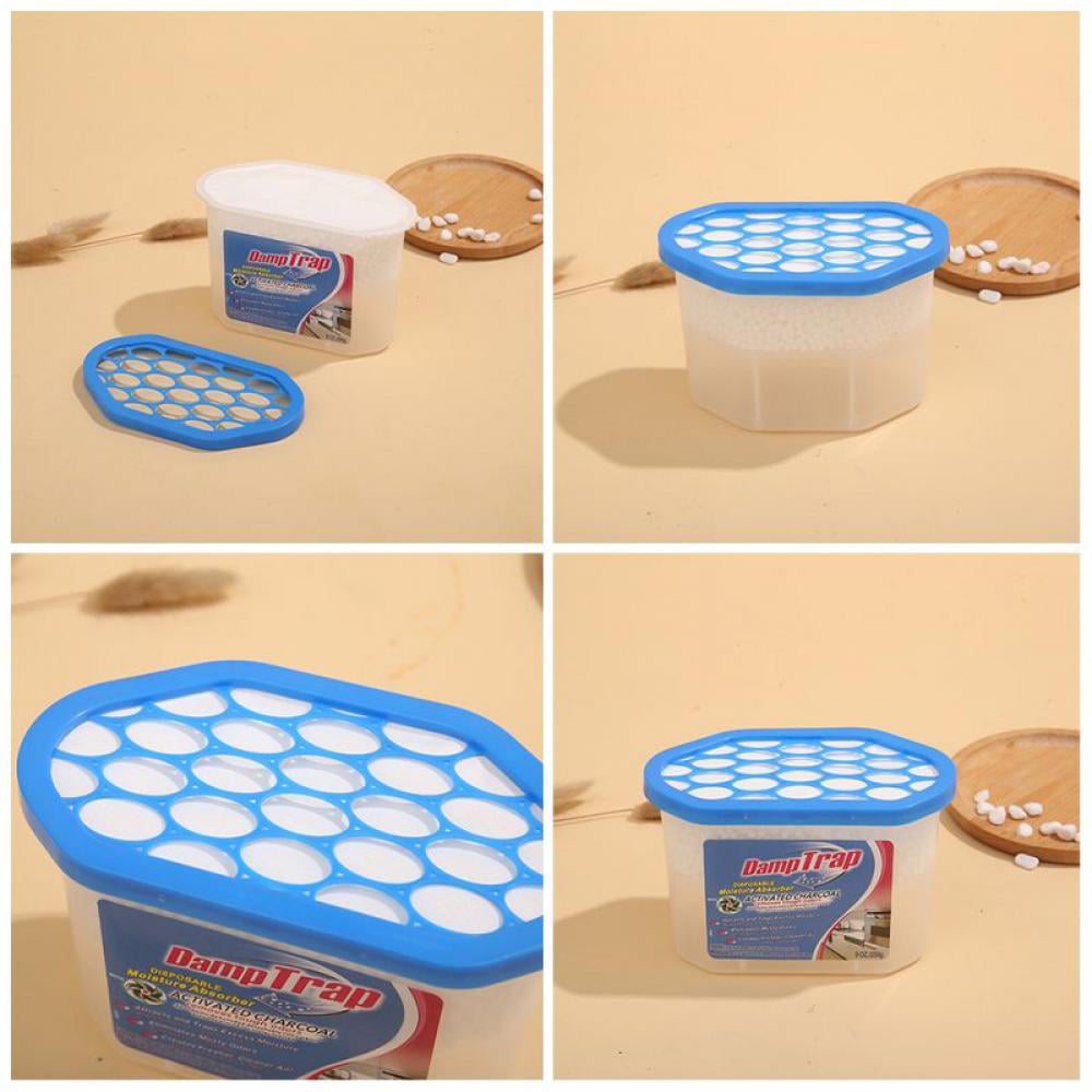 HULKLIFE Dehumidifier Box Of 250ml Calcium Chloride Condensation Remover Moisture Absorber Dehumidifiers for Damp Mould Moisture In Home Kitchen Wardrobe Bedroom