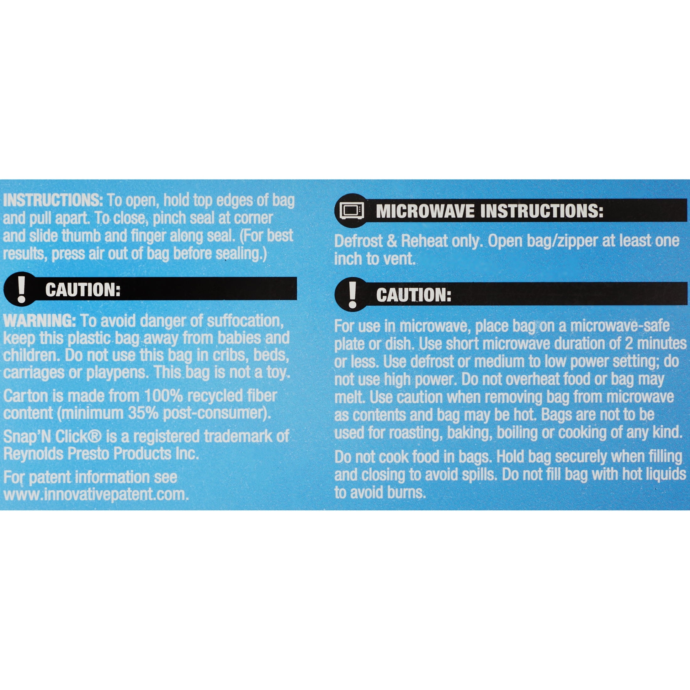 Great Value Double Zipper Freezer Bags, 2 Gallon, 10 Count