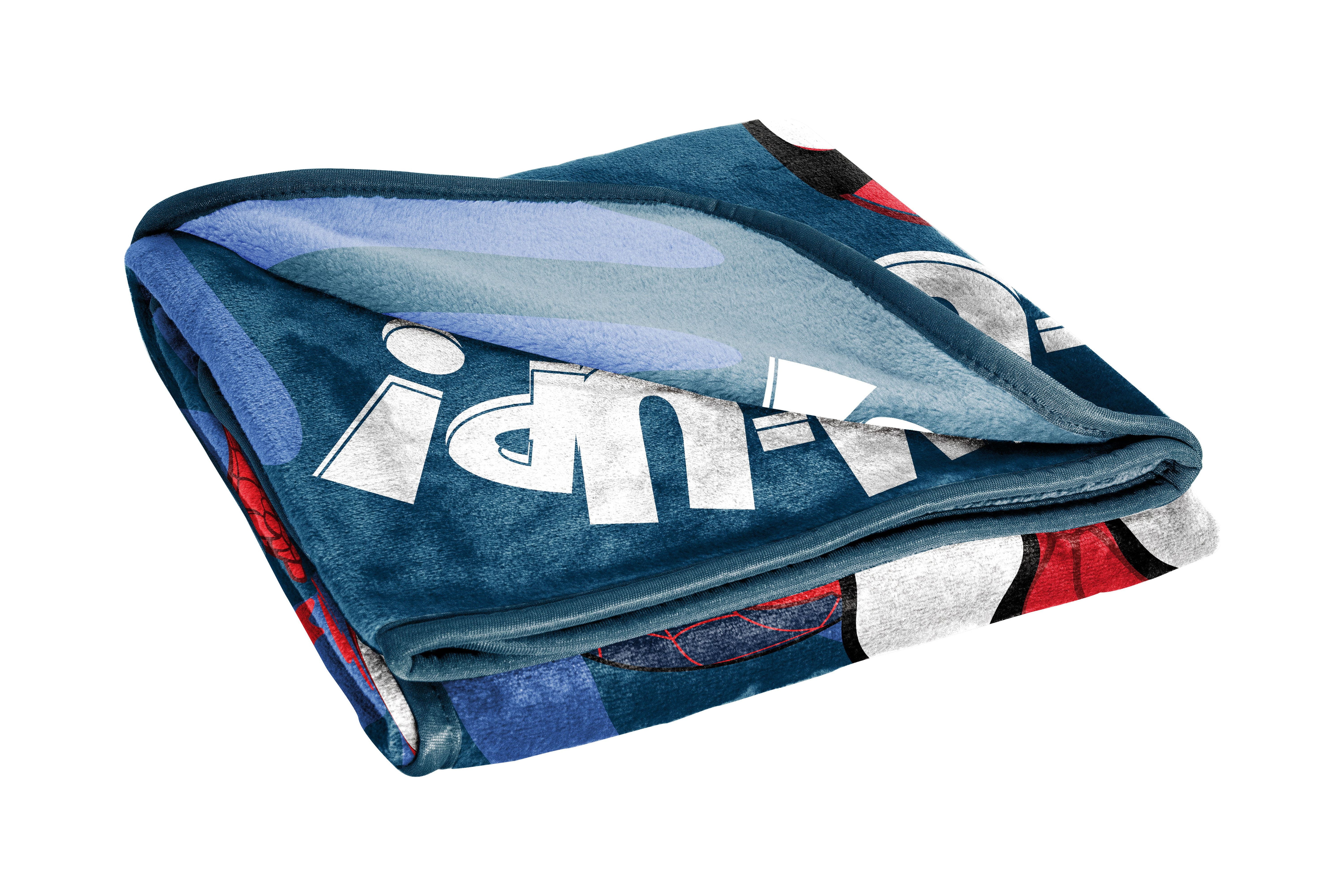 Spidey and His Amazing Friends Team Up Silk Touch Throw, 40 x 50, Microfiber, Blue, Marvel