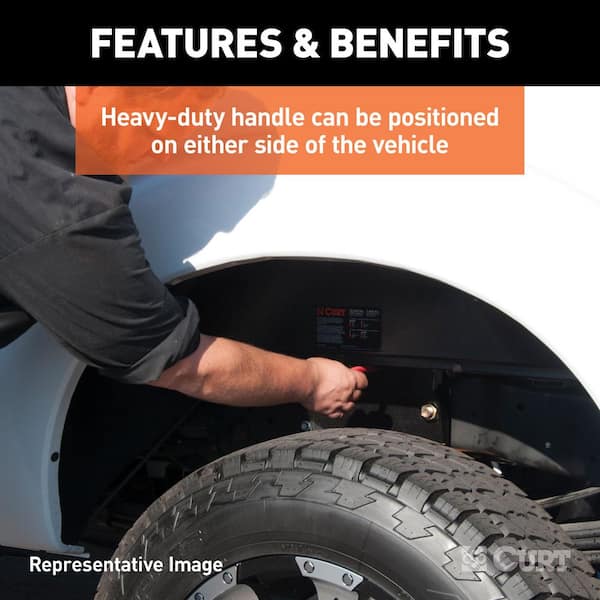 Double Lock Gooseneck Hitch Kit with Brackets, Select Dodge, Ram 2500, 3500