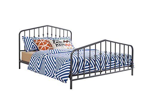 Bushwick Metal Bed with Headboard and Footboard | Modern Design | Full Size -...