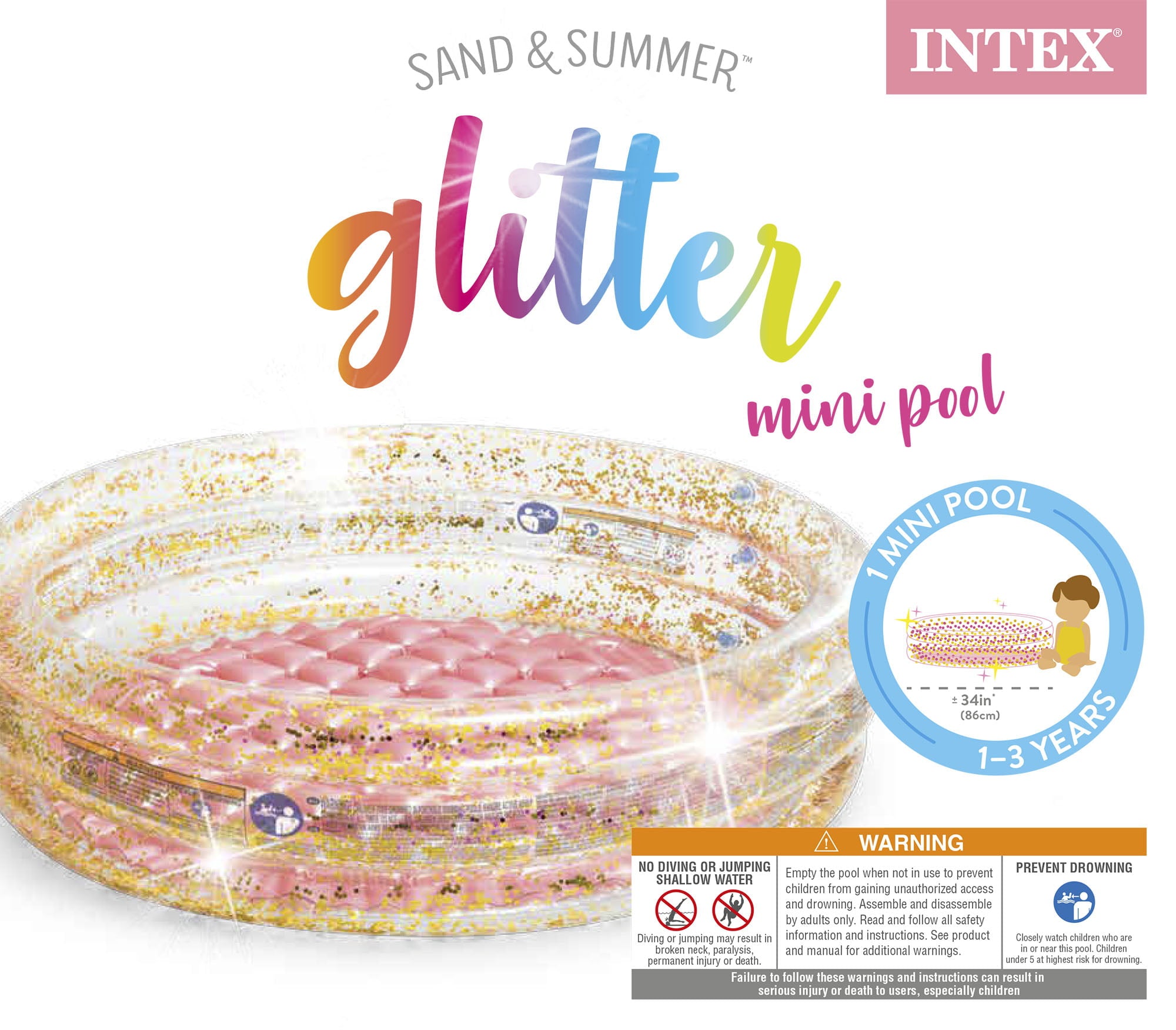 Intex Sand & Summer Glitter Mini Pool