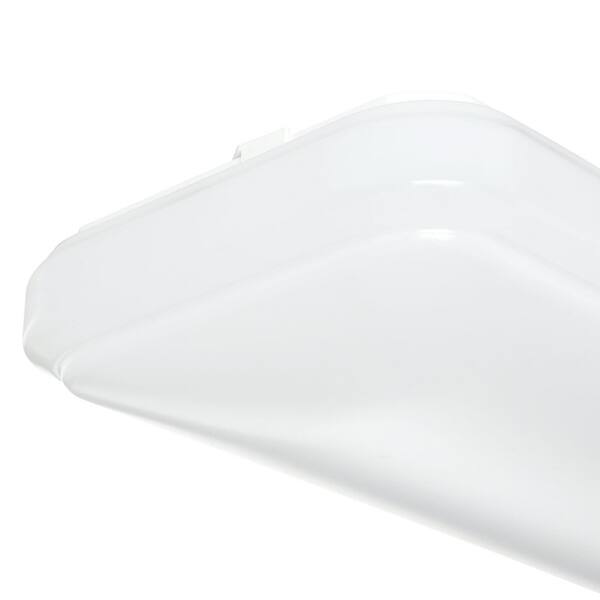 24 in. x 10 in. Rectangular Light Fixture LED Flush Mount 1500 Lumens 4000K Bright White Kitchen Lighting Basement