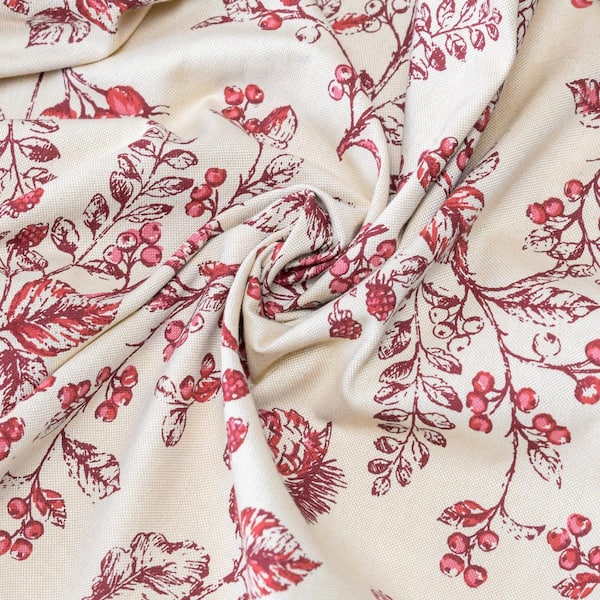 Waverly Gardens 42 in. W x 84 in. L Toile Rod Pocket Room Darkening Curtain Panel in Garnet (Set of 2)