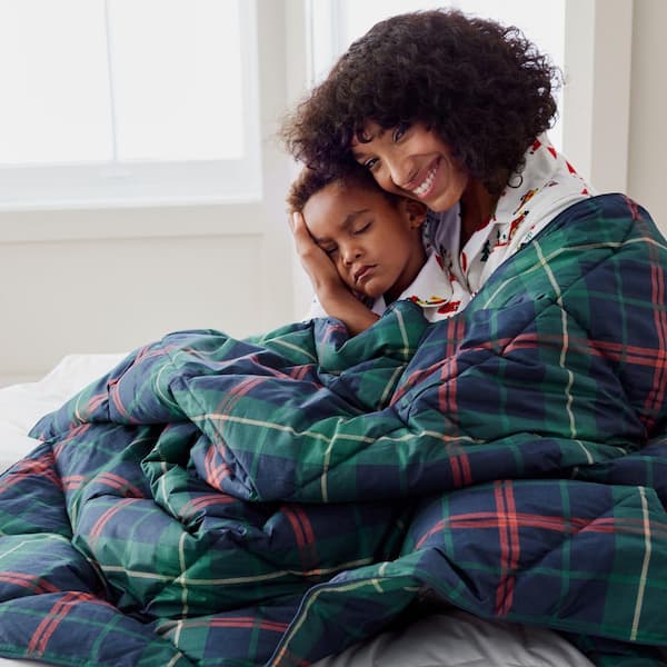 Company Essentials LoftAIRE Plaid Red/Green Throw Blanket