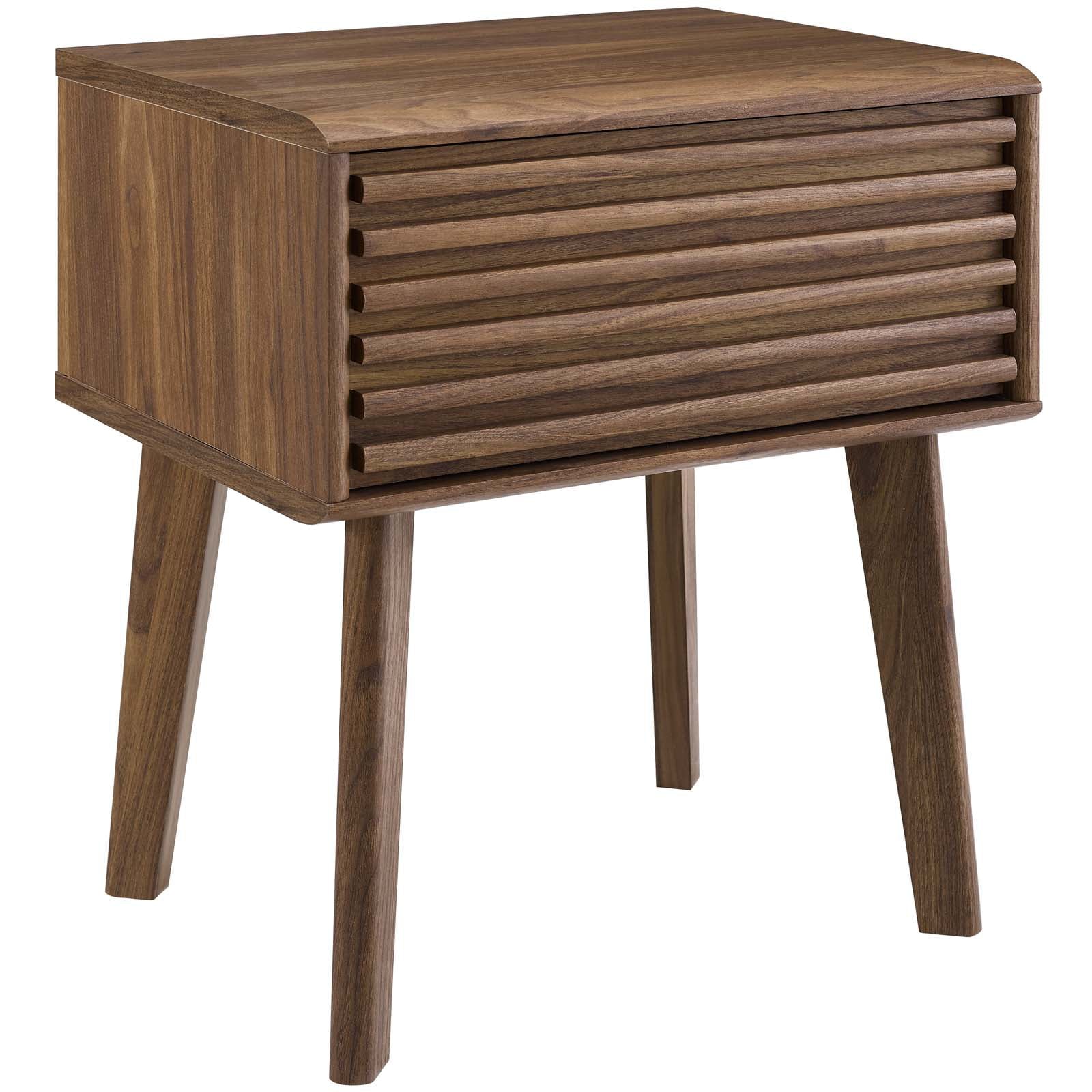 Modway Render End Table in Walnut