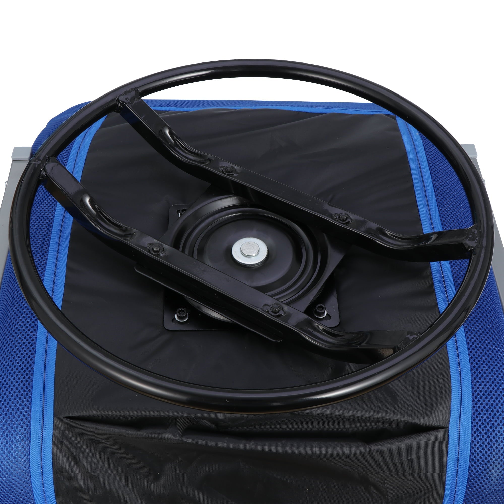 ZenStyle Adjustable & Has Arms Swivel Gaming Chair, Blue and Beige