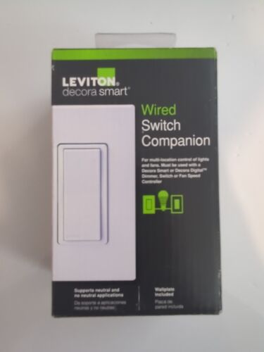 Leviton Decora DD0SR-1RM Smart Three Pole Remote Wired Switch Companion White