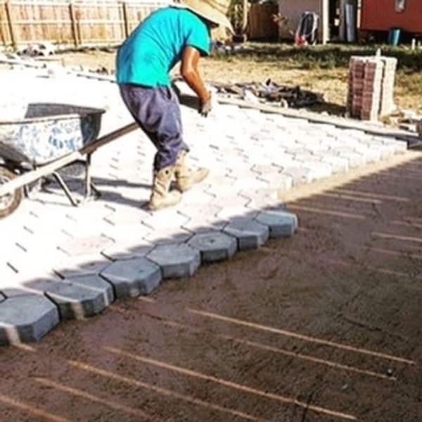 10.25 in. x 10.25 in. Hexagonal Concrete Pavers I (Pallet of 112)