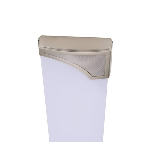 Mesha 48 in. x 10 in. Satin Nickel CCT Selectable LED Flush Mount Ceiling Light 4000 Dimmable Lumens