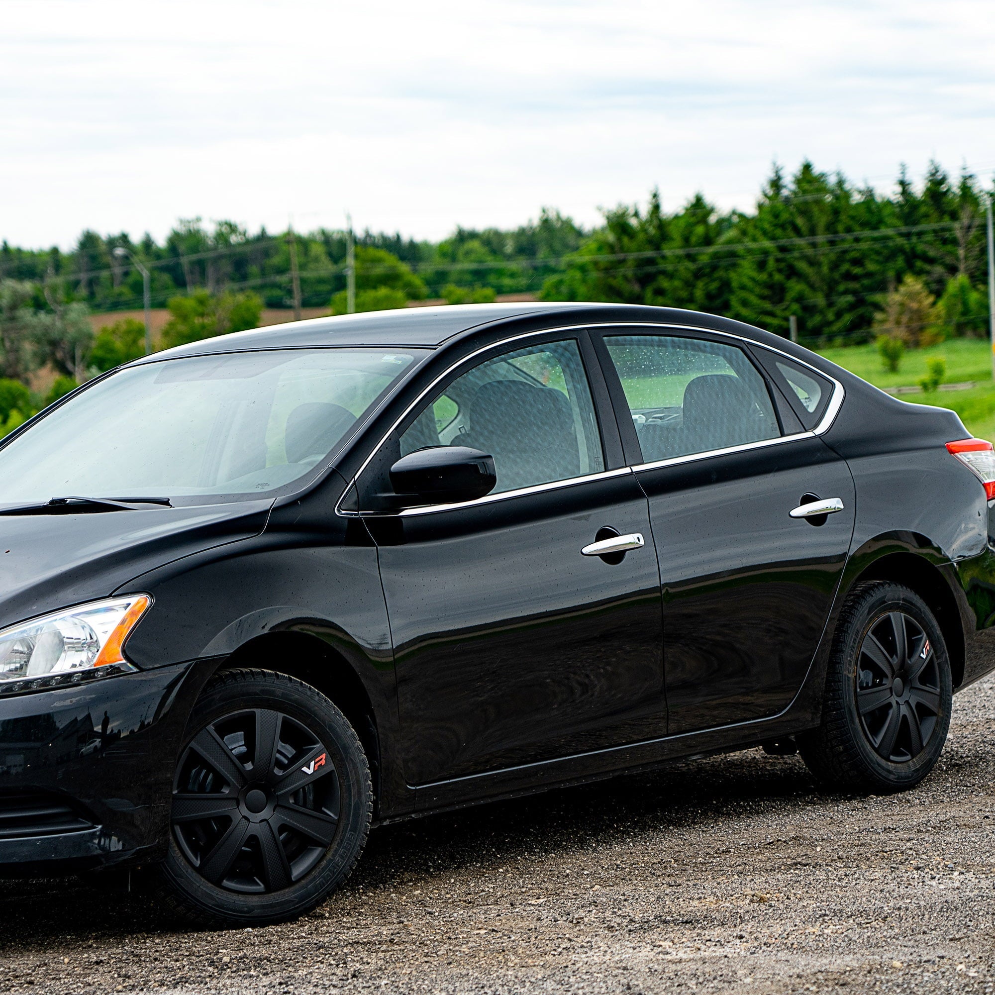 Alpena 15in VR Carbon Wheel Cover Kit Black 4 Pack, Model 58259