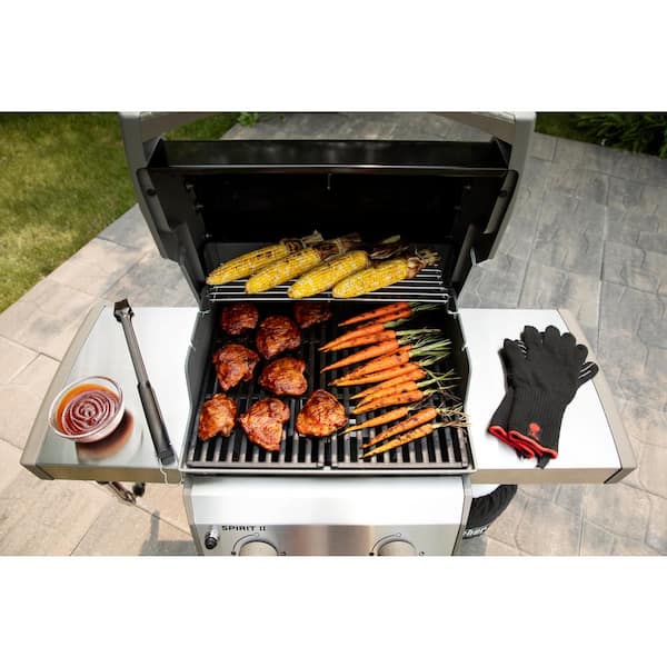 Spirit II E-210 2-Burner Propane Gas Grill in Black