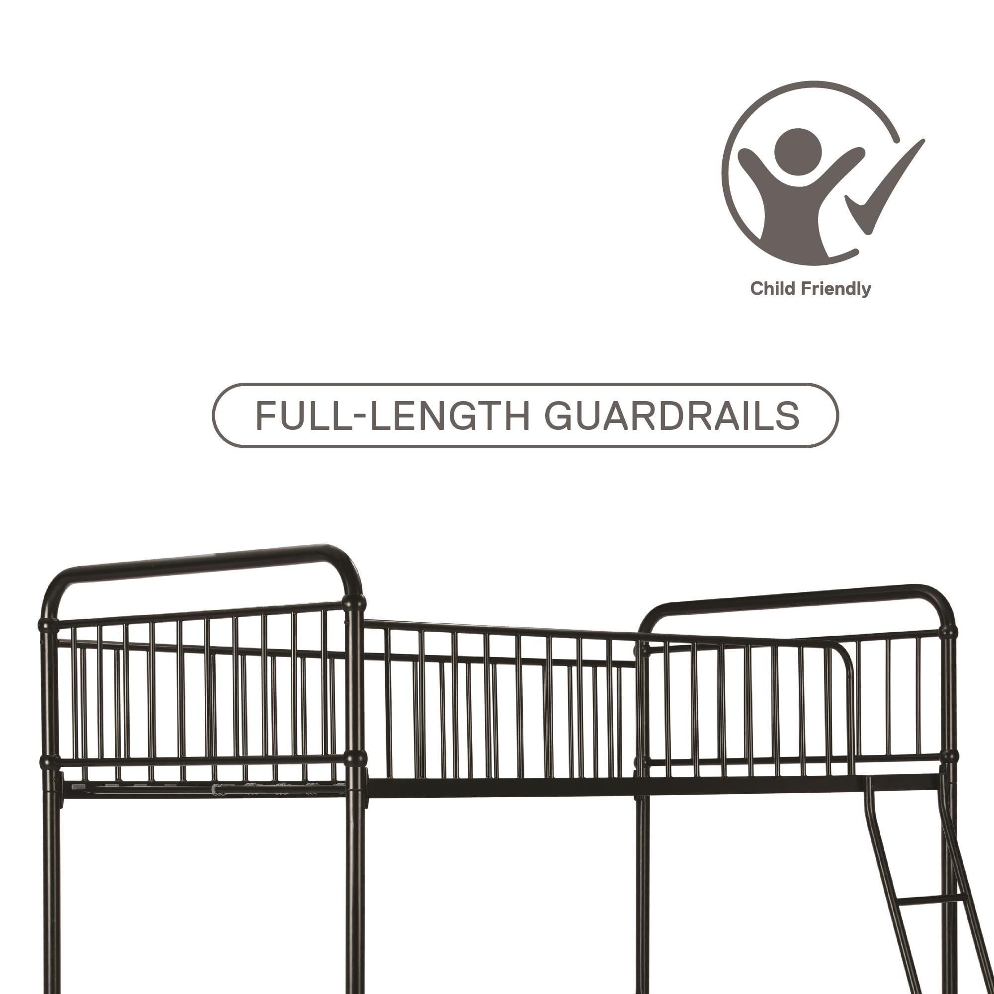 Better Homes & Gardens Kelsey Twin Metal Loft Bed, Black