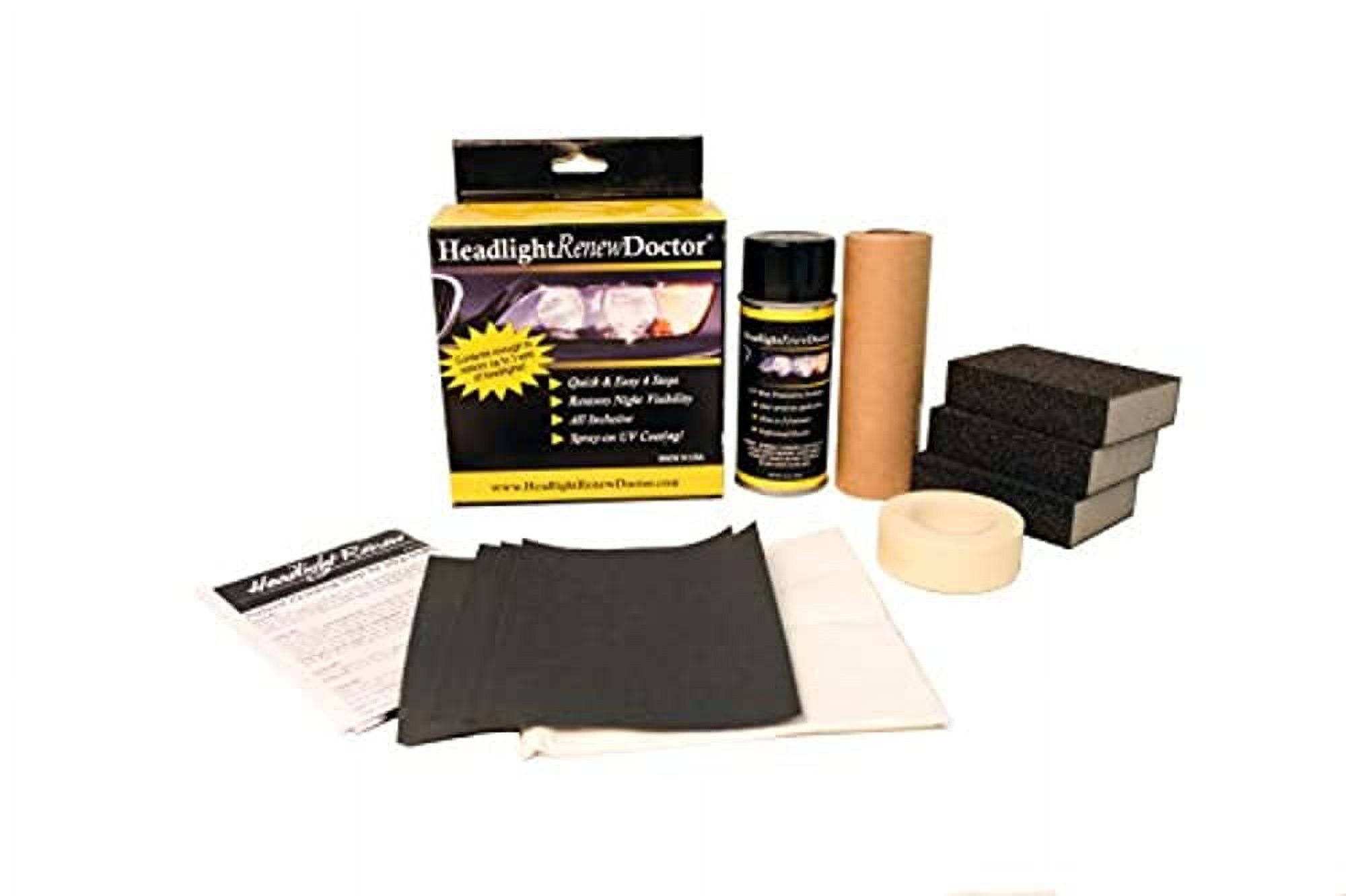 Headlight Renew Doctor  Restoration DIY 3 Application Kit