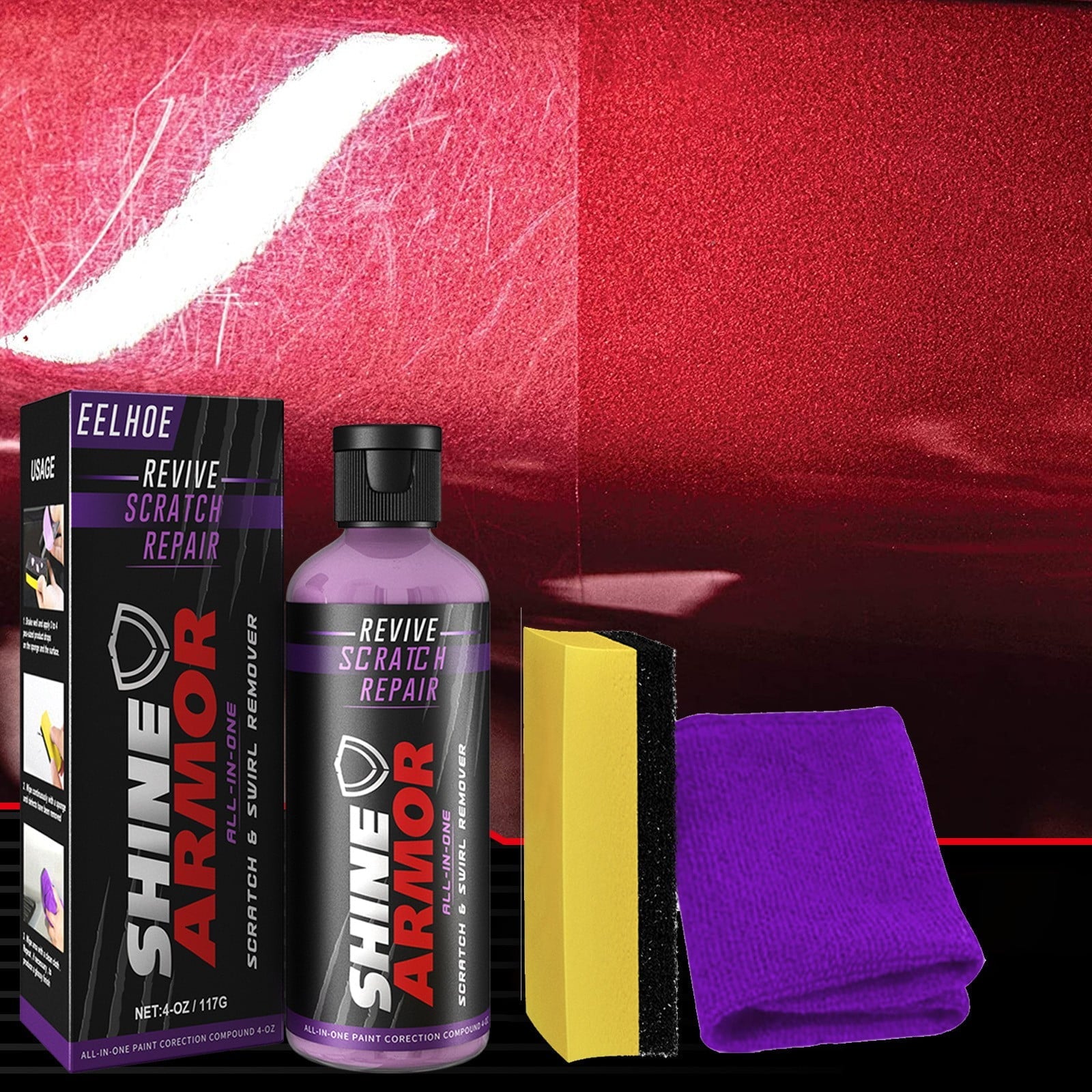 Car Scratch Remover - Ultimate Scratch and Swirl Remover - Repair Paint Scratches, Scratches, Water Spots! Car Polish Buffer Kit 100ml