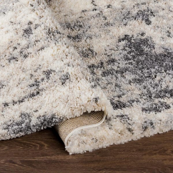 Bazaar Gray Eskimo Shag 7 ft. 10 in. x 10 ft. Area Rug