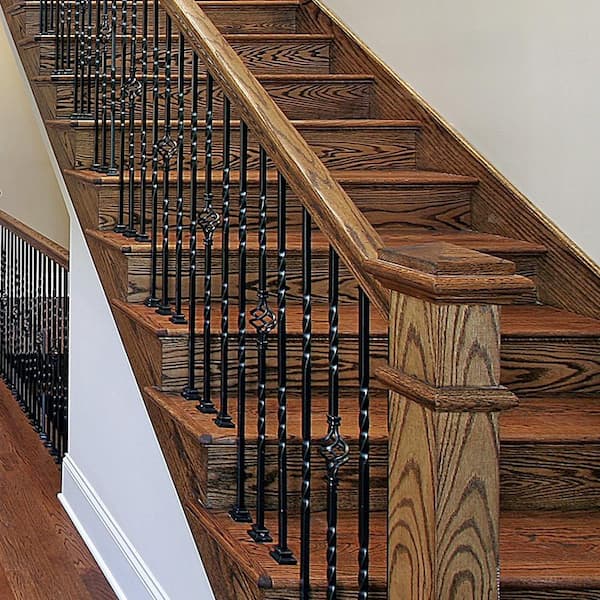 Stair Parts 48 in. x 11-1/2 in. x 1 in. Unfinished Red Oak Reversible Return Plain Cut Engineered Stair Tread