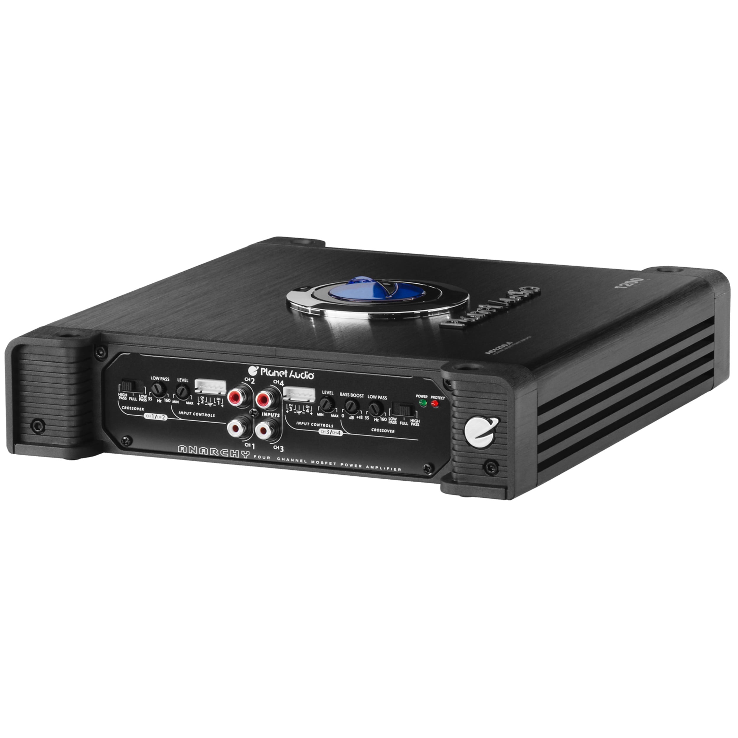Planet Audio AC1200.4 4 Channel 1200 Watt Car Amplifier, Full Range, Bridgeable