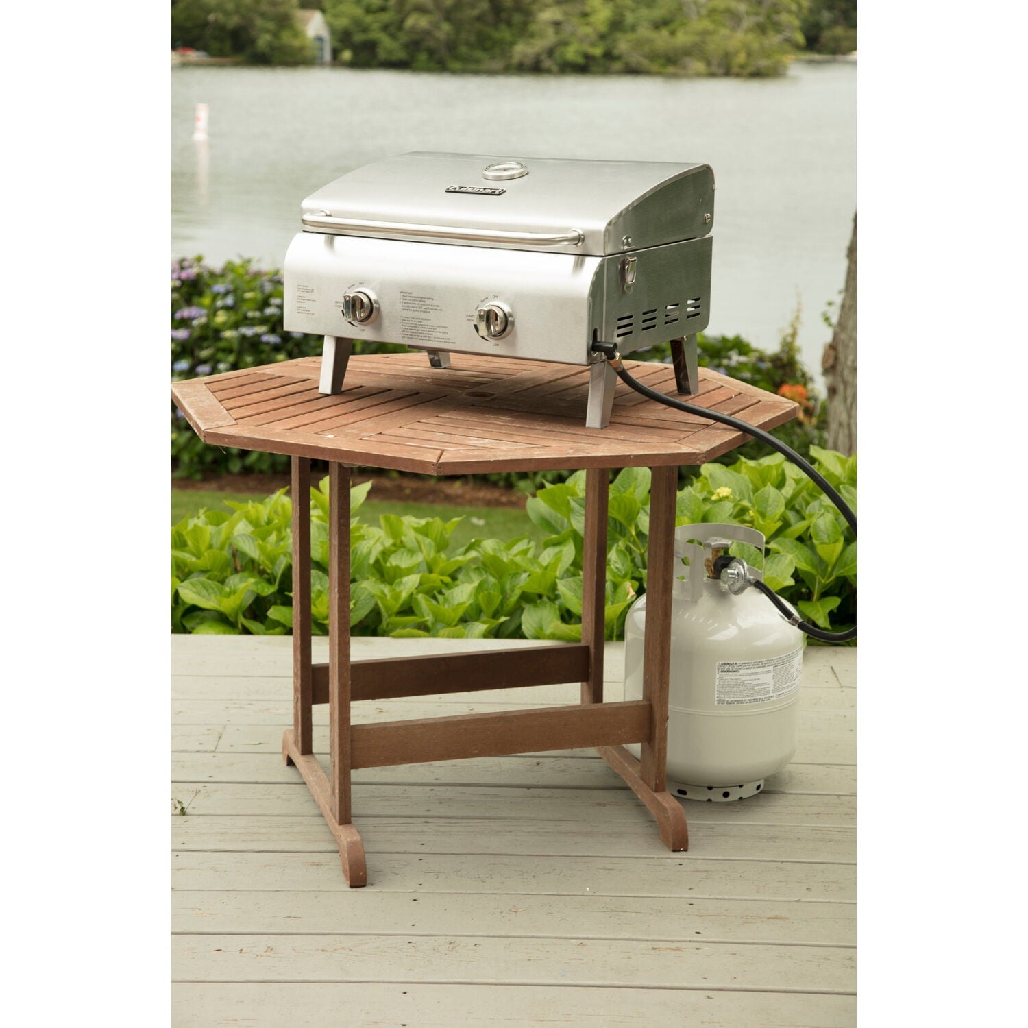 Chefs Style Stainless Tabletop Gas Grill