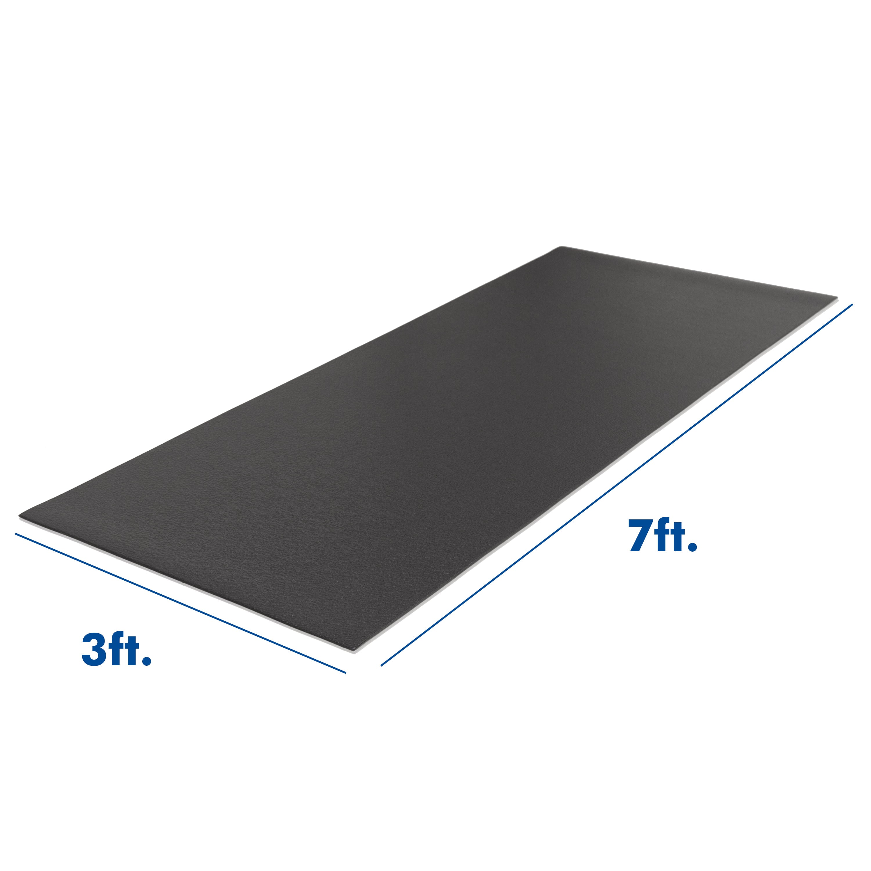 XTERRA Fitness Treadmill Mat - Black, 3ft x 7ft x 6mm Black