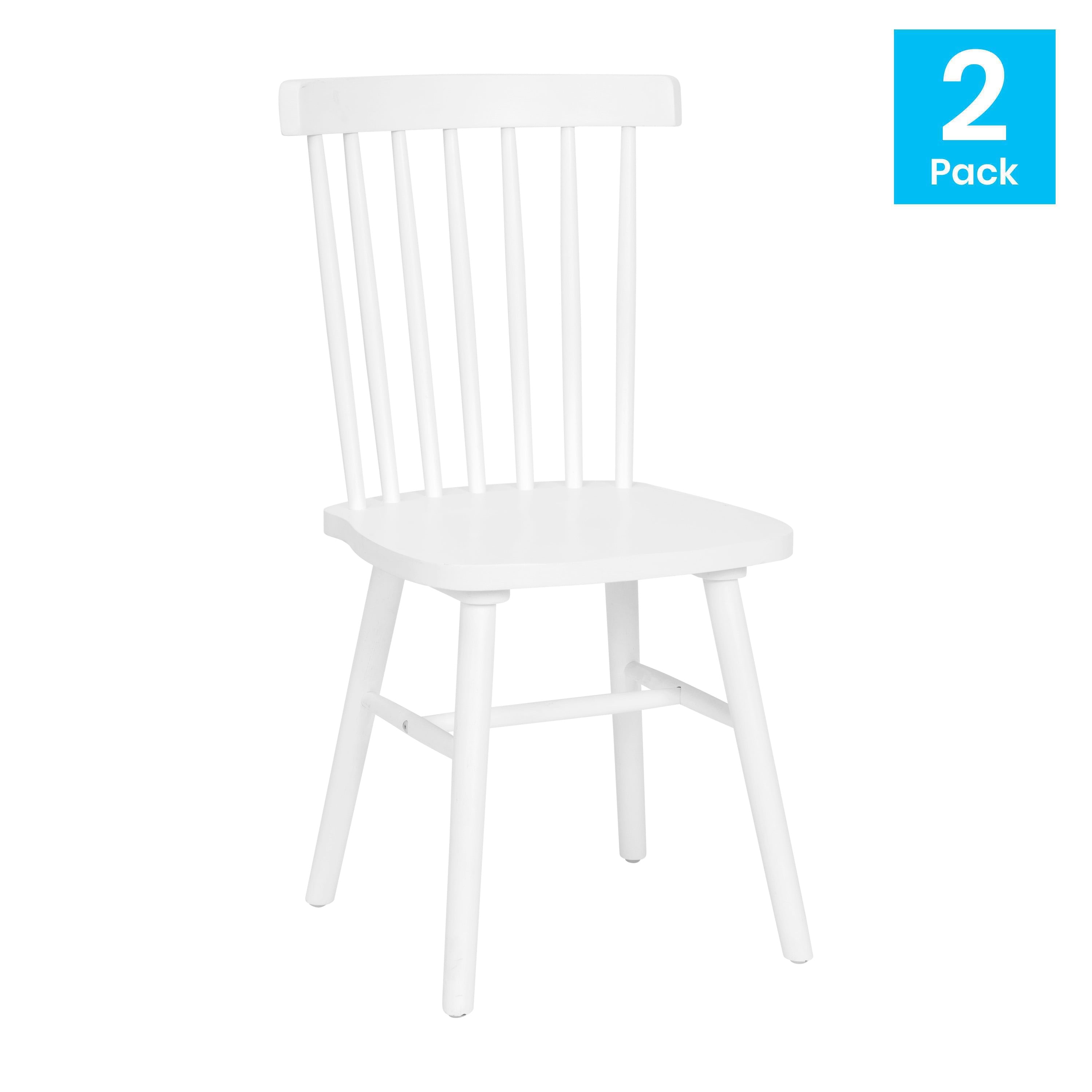 Flash Furniture Ingrid Wood Restaurant Chair, White