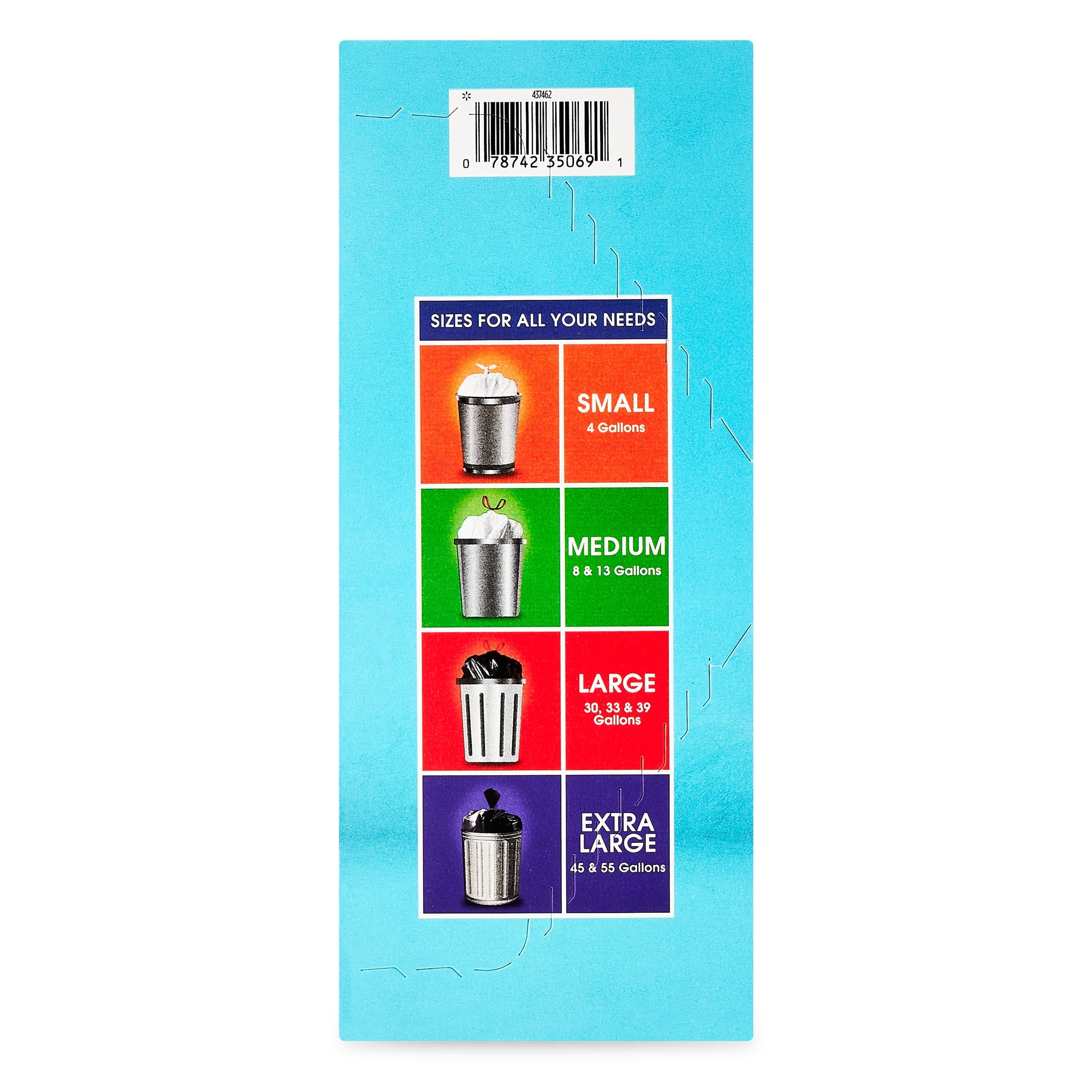 Great Value Lawn & Leaf 39-Gallon Drawstring Bags, Unscented, 20 Count