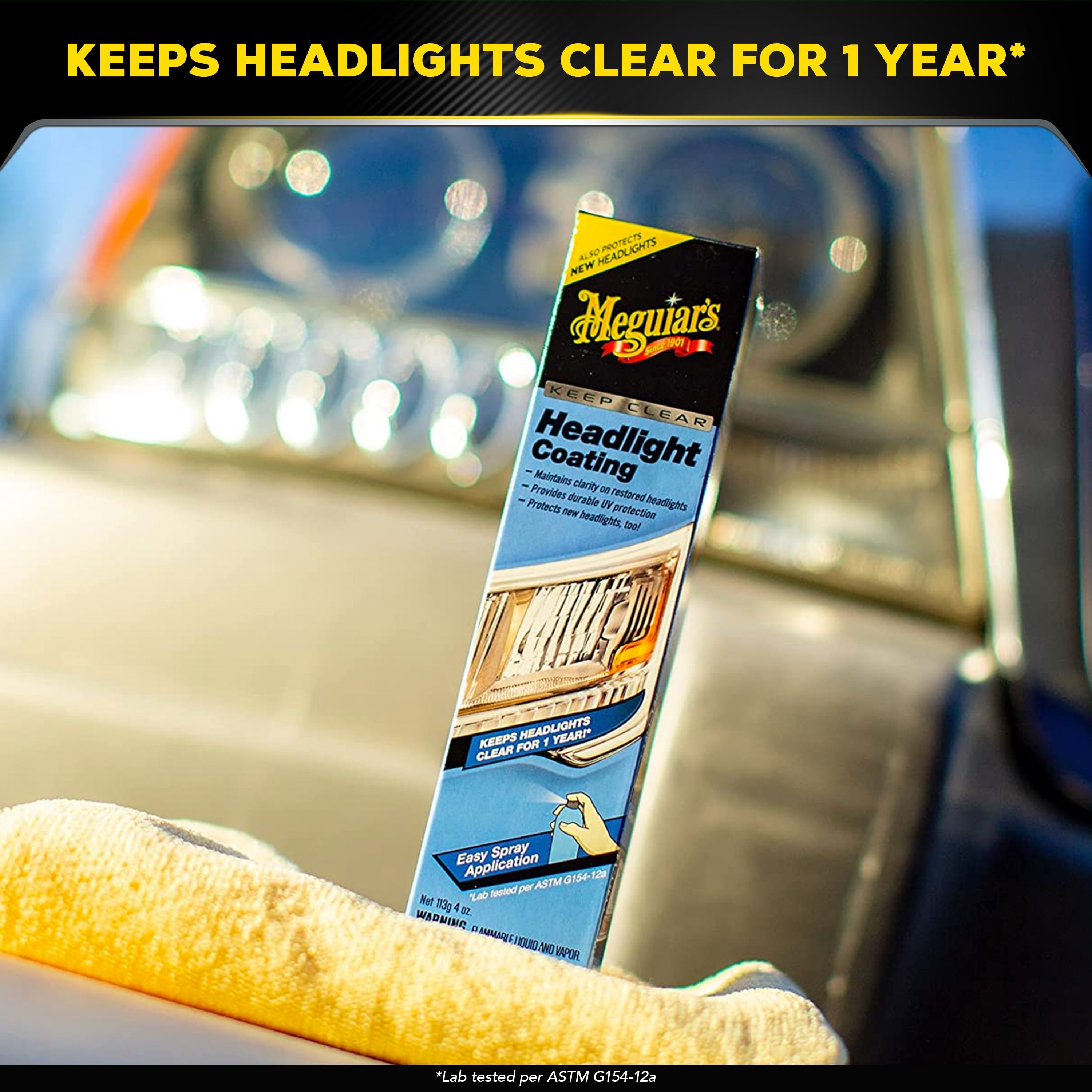 Meguiars Wax G17804 Keep Clear Headlight Coating, Clear