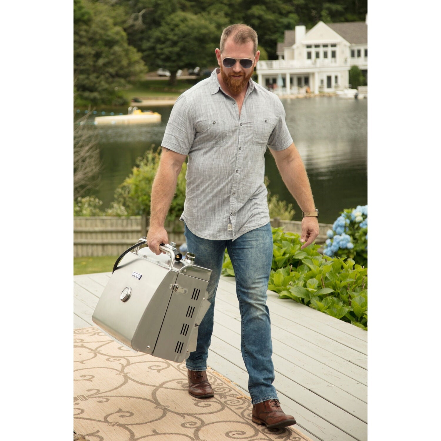 Chefs Style Stainless Tabletop Gas Grill