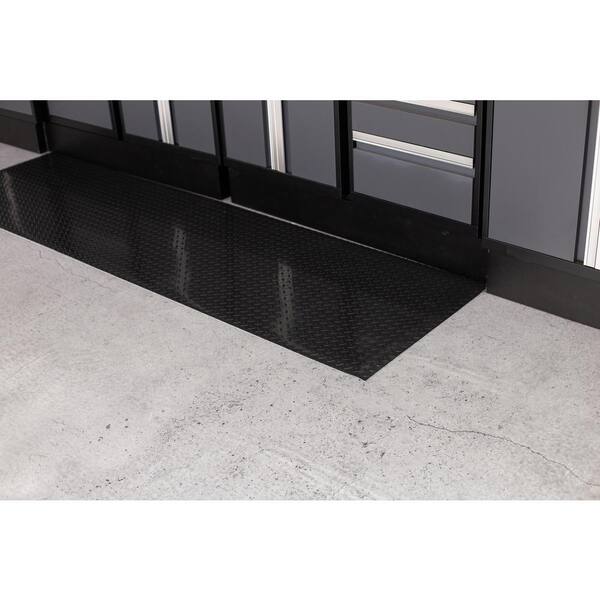 Diamond Tread 27 in. W x 60 in. L Midnight Black Commercial Grade Vinyl Performance Garage Flooring Runner