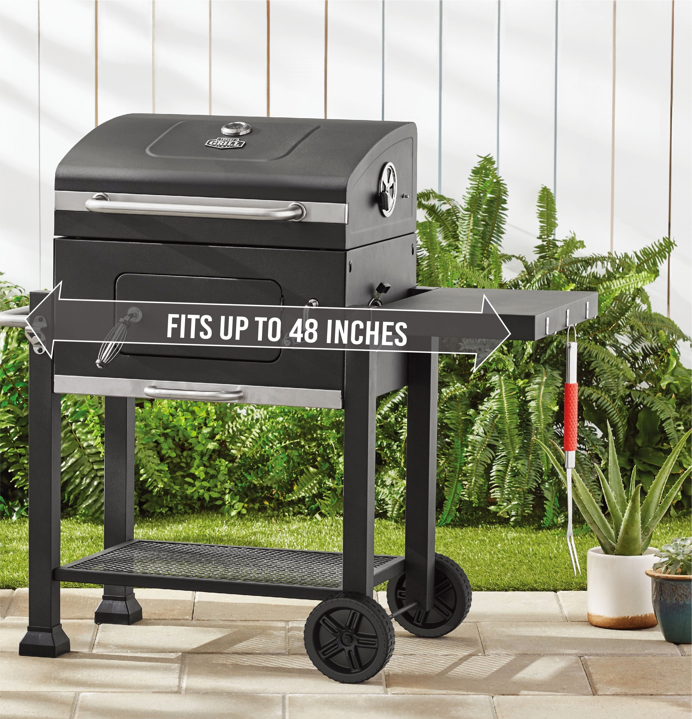 Expert Grill Heavy Duty Charcoal Grill Cover, Black