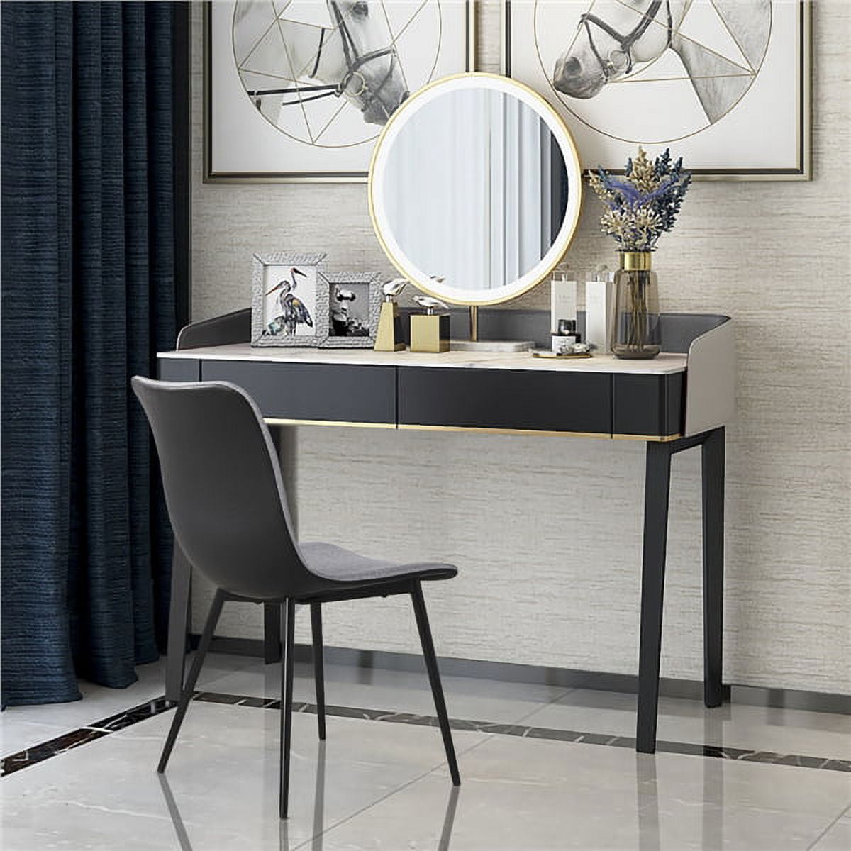 Topeakmart Dining Chair, Set of 4, Gray