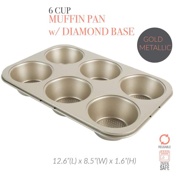 Pro Series 6 Cup Muffin Pan with Diamond Base