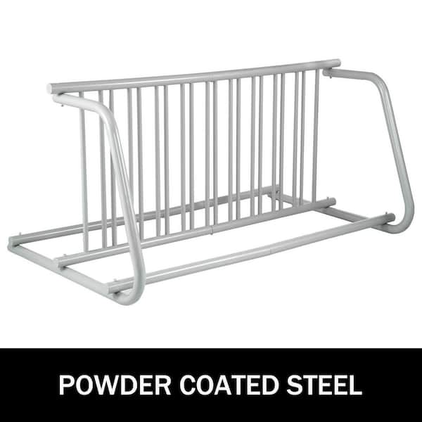 59 in. L 10 Holders Floor Bike Rack All-Steel Grid Bike Rack 2-Side Storage Stand for 10-Bikes Garages Streets Yard