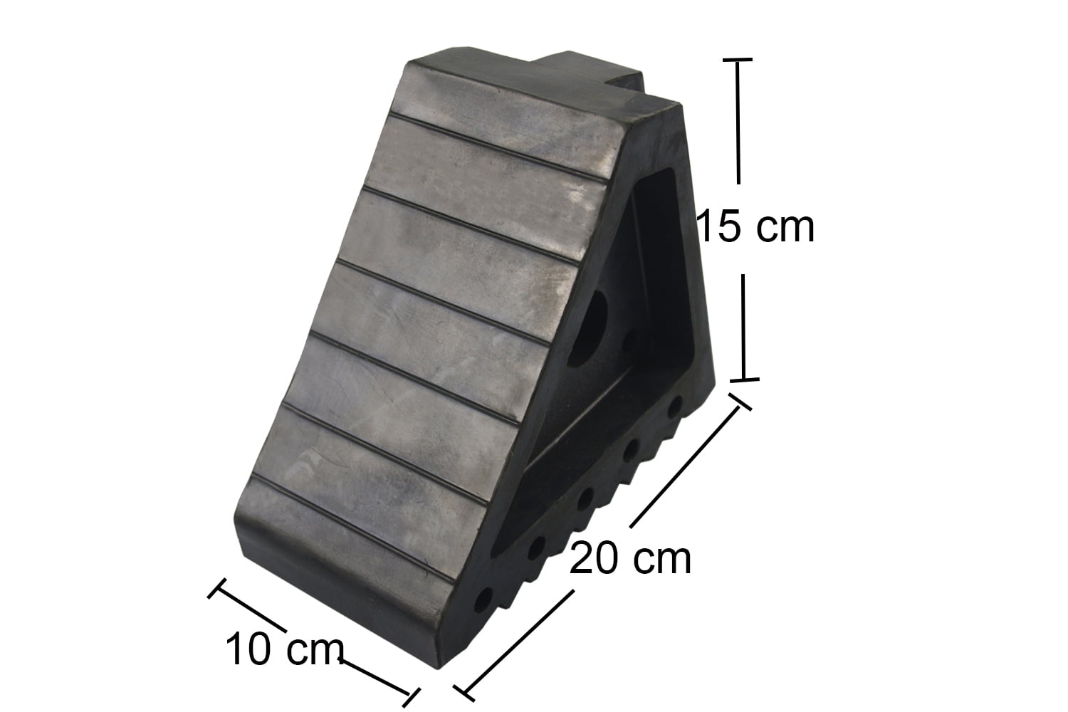 Hyper Tough Heavy Duty Solid Rubber Wheel Chock