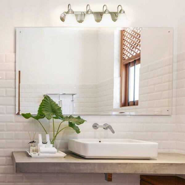 4-Light Brushed Nickel Bath Light