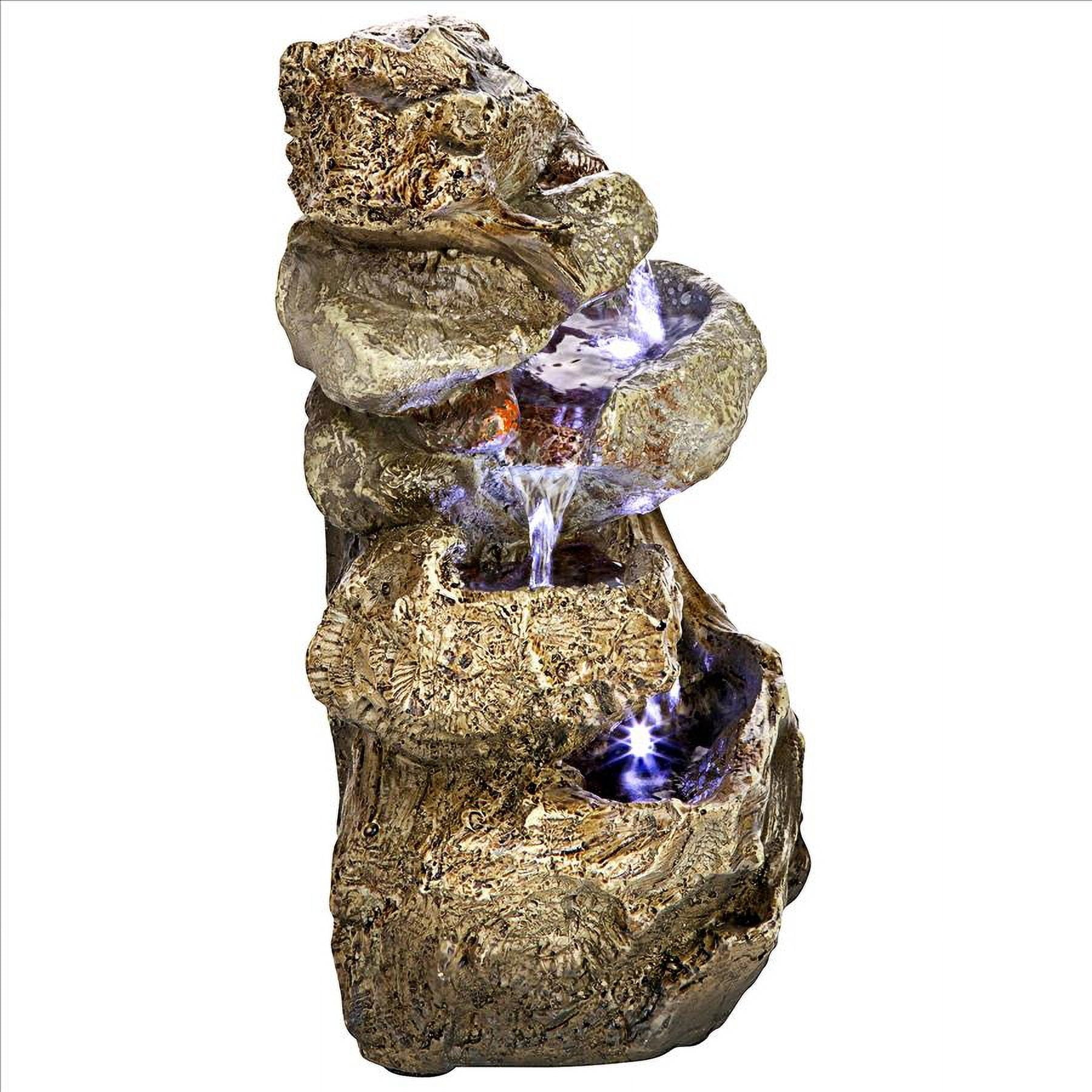 Design Toscano Glacier Peak Cascading Garden Fountain