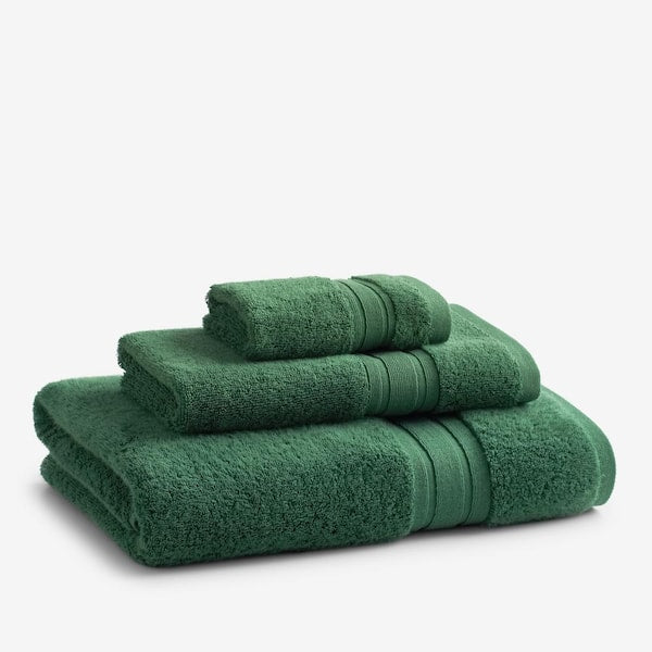 Company Cotton Bottle Green Solid Turkish Cotton Single Hand Towel