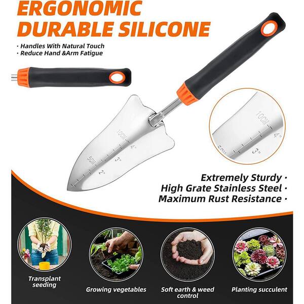 9-Piece Stainless Steel Heavy-Duty Garden Tool Set